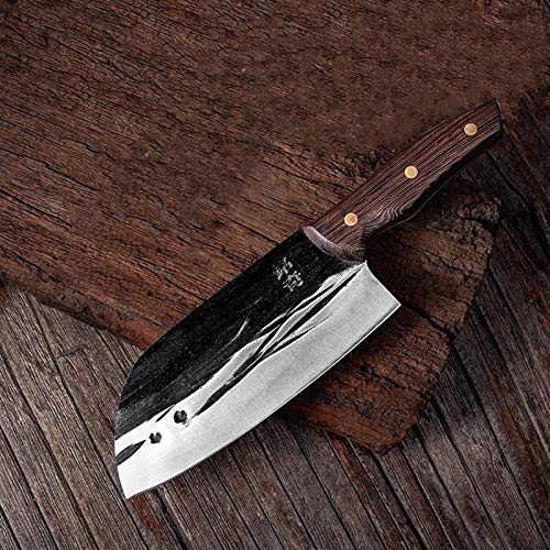 NBKLSD Cleaver Cuchillo de Cortar y ampSlicing de Doble Uso de Cuchillos de Cocina de la Mano de forja Sacrificio Cortador de deshuesar Peeling Herramientas Dividir (Color : Type 2)