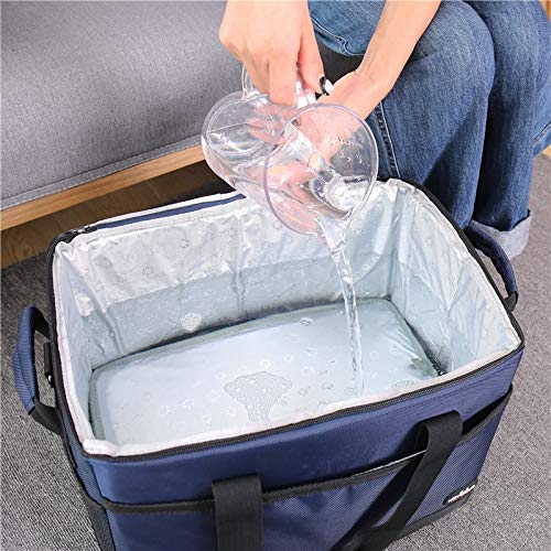 Nbvcxz Cajas de Entrega a Domicilio Paquete de Aislamiento for Llevar Gran refrigerado incubadora Caja 68L de Grosor del Papel de Aluminio plegada de Picnic Paquete de Hielo (Color : 1, Size : 68L)
