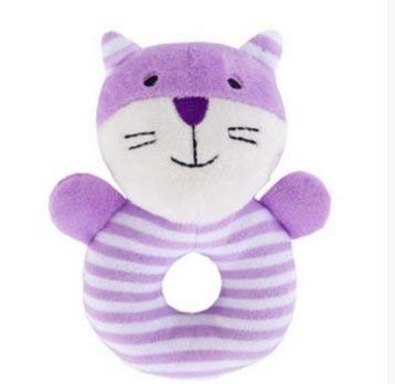 Ndier Baby Soft sonajero juguetes niños Handbell Cute Cartoon Animal Elephant Boy Girl mano Campana Toddler Baby juguetes peluche regalos para recién nacidos, recién nacidos, niños, 1 unidad