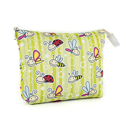 Neceser de viaje con diseño de mariquitas, abejas, libélulas y un bonito diseño.