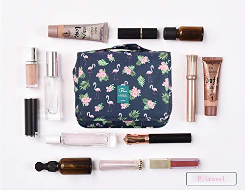 Neceser de Viaje con Gancho Colgante para Hombres y Mujeres Organizador de Bolso cosmético con manija Bolsa de Maquillaje Bolsa de diseño Lindo para Accesorios de Viaje