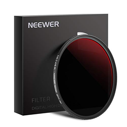 Neewer 67mm Filtro Pro ND1000 Filtro ND Densidad Neutra 10 Pasos Lente ND Gris Neutro a Prueba de Agua/Aceite/Polvo para Lentes Cámara Revestimiento Multicapa Vidrio Optico Marco Ultrafino Diseño