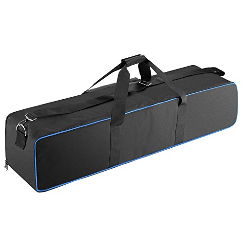 Neewer Bolsa de Transporte Estudio Fotografía 107x23x25cm para Hombro y Mango para Soporte de Luz, Trípode, Paraguas, Monolight, Luz LED, Flash y Otros Accesorios (Azul)