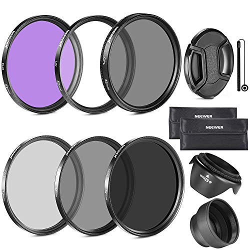 Neewer  - Kit de Accesorios Filtro de Lente para Canon 24-105 mm, 10-22mm, 17-40mm y Nikon 28-300, zoom DSLR Lentes