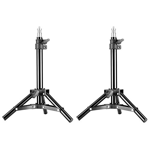 Neewer - Mini Trípode de Retroiluminación de Aluminio de Mesa para Fotografía y Grabación de Vídeo,50 centímetros,2 Unidades