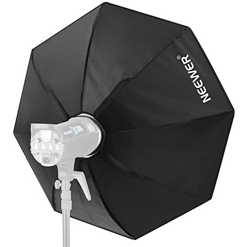 Neewer - Softbox Octogonal de 60 cm con Anilla de Velcro y Bolsa para Flash Speedlite Studio, para fotografías