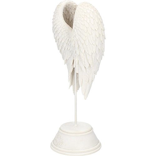 Nemesis Now Angel Wings - Figura Decorativa (26 cm), Color Blanco