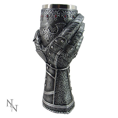 Nemesis Now - Guantelete (23 cm), color gris, resina con inserto de acero inoxidable, talla única