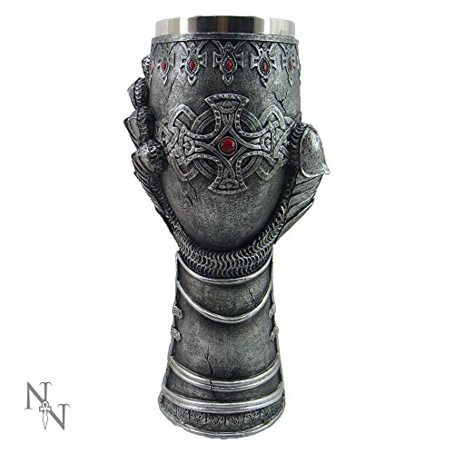 Nemesis Now - Guantelete (23 cm), color gris, resina con inserto de acero inoxidable, talla única