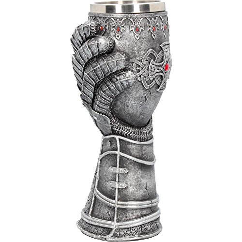 Nemesis Now - Guantelete (23 cm), color gris, resina con inserto de acero inoxidable, talla única