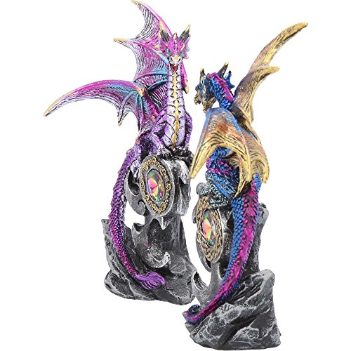 Nemesis Now - Juego de 2 protectores de figuras 15cm, color morado