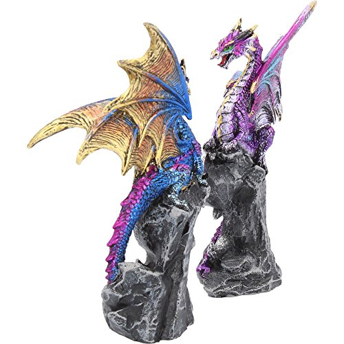 Nemesis Now - Juego de 2 protectores de figuras 15cm, color morado