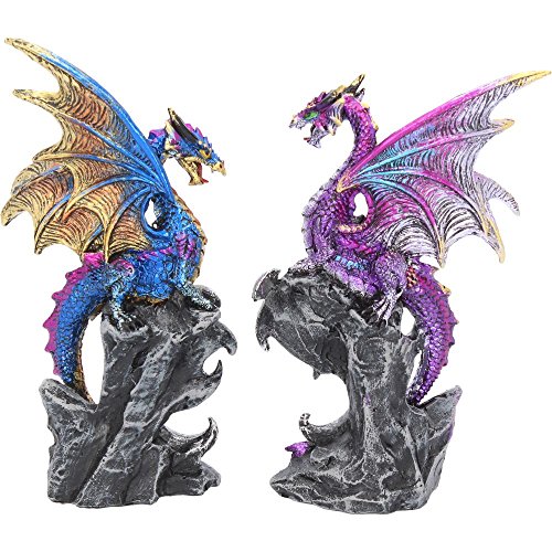 Nemesis Now - Juego de 2 protectores de figuras 15cm, color morado