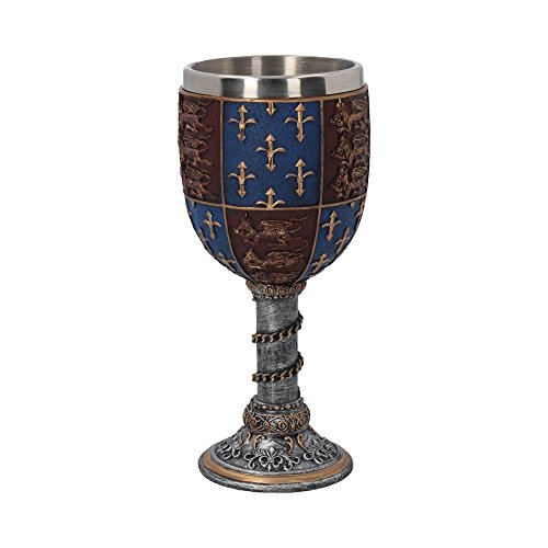 Nemesis Now - Vaso medieval (17,5 cm, resina, incluye inserto de acero inoxidable)