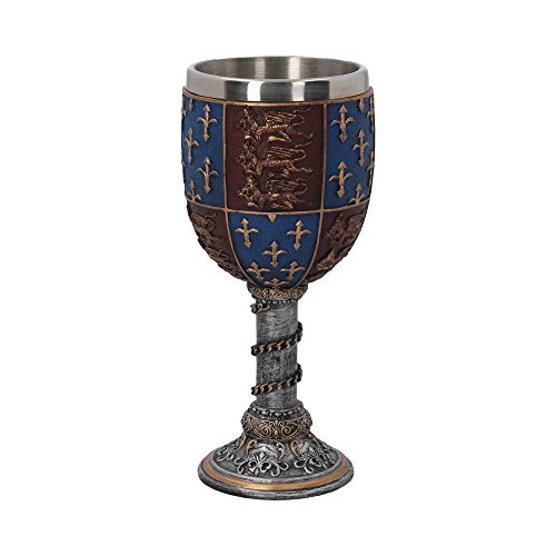 Nemesis Now - Vaso medieval (17,5 cm, resina, incluye inserto de acero inoxidable)