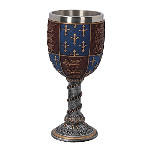 Nemesis Now - Vaso medieval (17,5 cm, resina, incluye inserto de acero inoxidable)