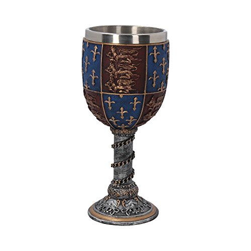 Nemesis Now - Vaso medieval (17,5 cm, resina, incluye inserto de acero inoxidable)