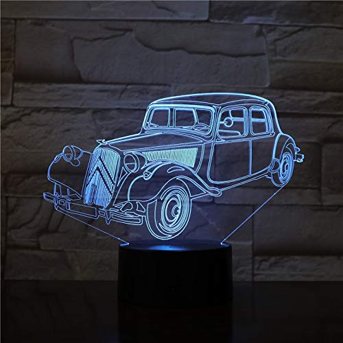 Neon Lights Bar Popular Supercar 3D Lámpara Grand Touring Car 16 Cambios de Color 3D LED Luces Regalo de cumpleaños Navidad