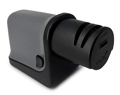 Nerthus FIH 652 652-Afilador eléctrico, 3 Tipos de Afilado, Cuchillos, Tijeras y Destornilladores, ABS
