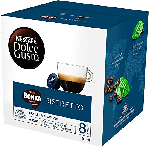 Nescafé DOLCE GUSTO Café BONKA - Pack de 3 x 16 Cápsulas - Total: 48 Cápsulas