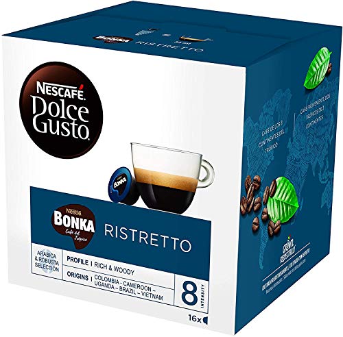Nescafé DOLCE GUSTO Café BONKA - Pack de 3 x 16 Cápsulas - Total: 48 Cápsulas