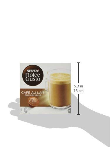 Nescafé Dolce Gusto - Café Con Leche - Cápsulas de café - 16 cápsulas