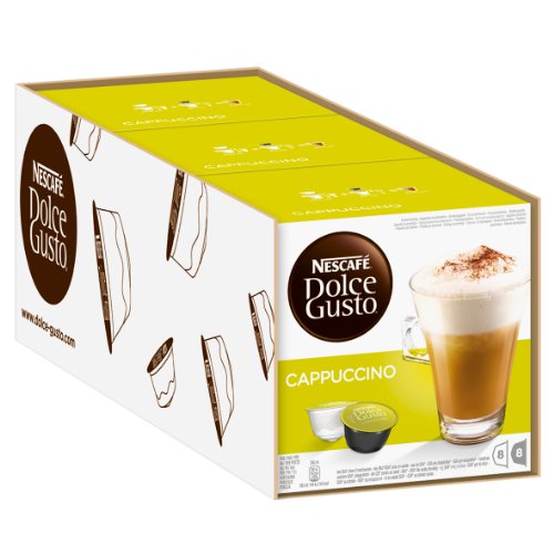 Nestle - Cafe Capuccino Dolce Gusto, 3 x 16 Capsulas.