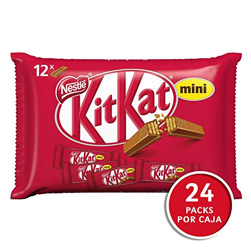 Nestlé KitKat Chocolate con Leche - Barritas de chocolate, Snack de chocolate Multipack 24(12x200g)