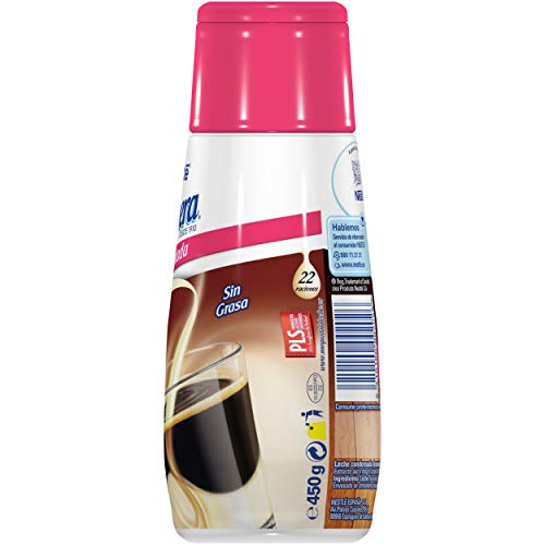 Nestlé - La Lechera Leche Condensada Desnatada Botella - 450 g