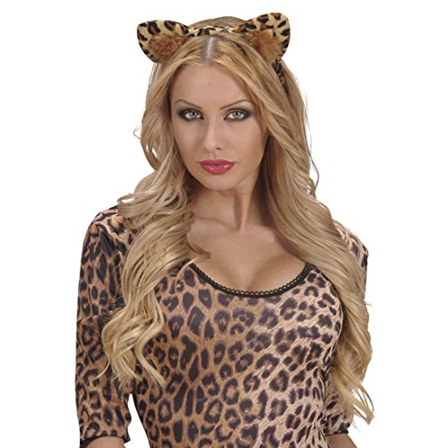NET TOYS Cinta para el Pelo Orejas Leopardo Diadema para el Cabello de Gato Accesorio Guepardo Banda del Pelo Bisutería Felina Orejas Animales Tigre Accesorio Disfraz Mujer Onza