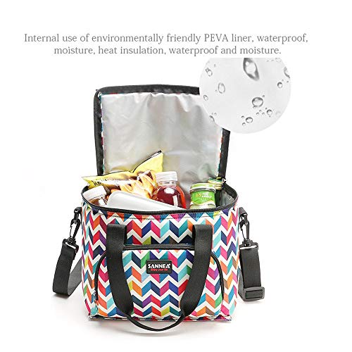 Nevera PortáTil Bolsa De Almuerzo Bolsa De Almuerzo Para Ahorrar Comida, URIBAKY Bolsa De Picnic Multifuncional, De Playa, Para Acampar Y En El Lugar De Trabajo Bolsa TéRmica Con Correa Ajustable