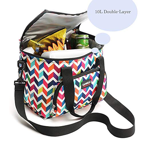 Nevera PortáTil Bolsa De Almuerzo Bolsa De Almuerzo Para Ahorrar Comida, URIBAKY Bolsa De Picnic Multifuncional, De Playa, Para Acampar Y En El Lugar De Trabajo Bolsa TéRmica Con Correa Ajustable