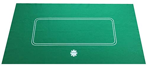 NEW 6FT LARGE POKER CASINO FELT BAIZE LAYOUT - TEXAS HOLDEM