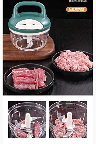 Newgreeny Use Una Cortadora De Ajo Tirada A Mano para Cocinar La Máquina De Cortar Carne. Pequeño s.Fashion Gris.