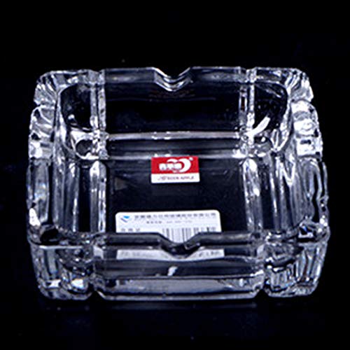 Newness Acero Inoxidable Cenicero con Tapa,cenicero Wind,Cenicero a prueba de viento,Cenicero del acero inoxidable,con Tapa,Fabricado en melamina,cenicero de Vidrio Transparente para Cigarrillos,