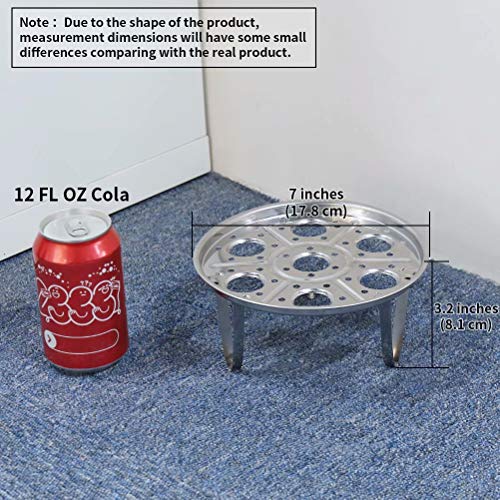 Newness Vapor Rack, Desmontable Soporte Huevo Vapor Steamer Rack Soporte de Acero Inoxidable para Cocer al Vapor, Soporte de Vapor Estante