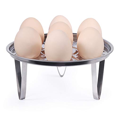 Newness Vapor Rack, Desmontable Soporte Huevo Vapor Steamer Rack Soporte de Acero Inoxidable para Cocer al Vapor, Soporte de Vapor Estante