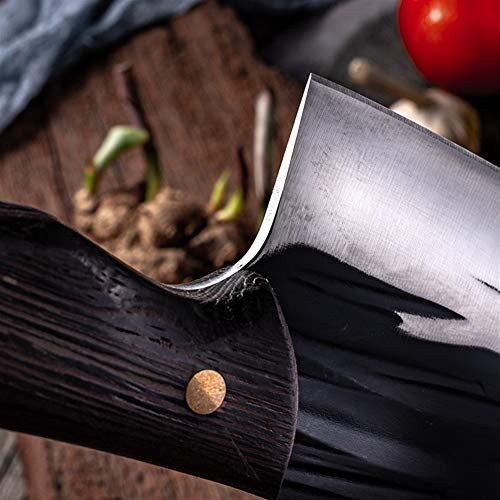 NEWRX Cleaver Cuchillo de Cortar y rebanar Doble Uso Cuchillos de Cocina de la Mano de forja Sacrificio Cortador de deshuesar Peeling Herramientas Dividir (Color : Type 2)