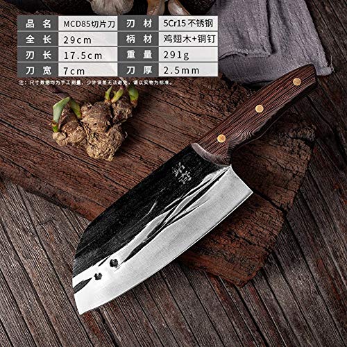 NEWRX Cleaver Cuchillo de Cortar y rebanar Doble Uso Cuchillos de Cocina de la Mano de forja Sacrificio Cortador de deshuesar Peeling Herramientas Dividir (Color : Type 2)