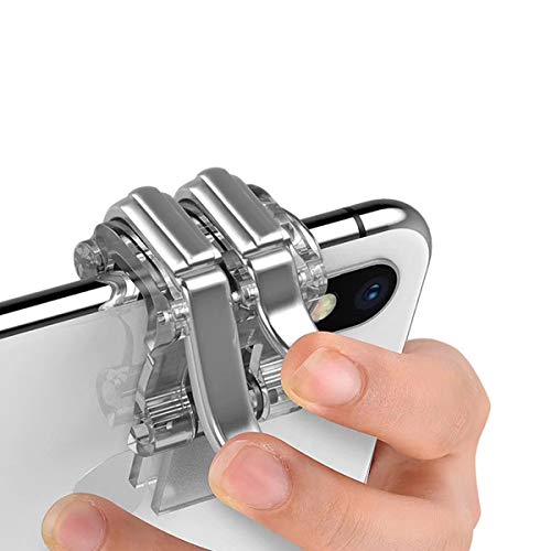 Newseego Controlador de Juegos Móvil PUBG, Gatillo de Juego de 6 Dedos Disparos de Teléfono Disparos Sensibles y Apuntar Llaves Joysticks de Controlador Móvil para Rules of Survival para Android & IOS
