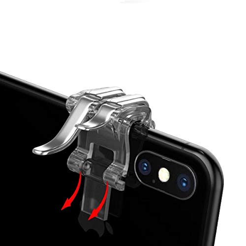 Newseego Controlador de Juegos Móvil PUBG, Gatillo de Juego de 6 Dedos Disparos de Teléfono Disparos Sensibles y Apuntar Llaves Joysticks de Controlador Móvil para Rules of Survival para Android & IOS
