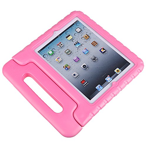 NEWSTYLE Apple iPad 2/3 / 4 Portátil de la Caja A Prueba de Golpes de Eva para Niños con Función de Soporte de la Cubierta del Soporte para el iPad 2/3 / 4 Tableta, Rosado
