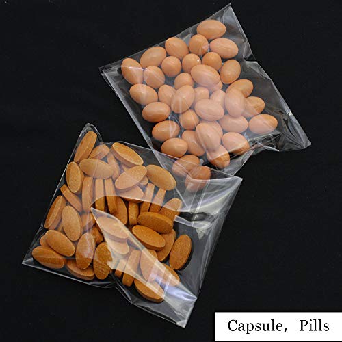 NewZC Bolsa de Celofán Transparentes 7x8cm Bolsa de Plastico Autoadhesivo Pequeñas Bolsa Alimentos Plastico para Galletas Pasteles Chocolate Dulces