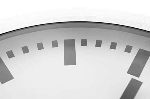 NeXtime Reloj de pared o de mesa "STATION", muy silencioso, redondo, blanco, ø 19 cm