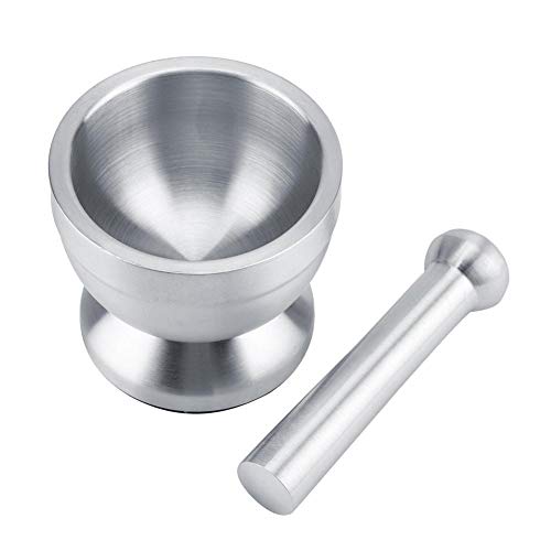 Niady Frijoles de la maja del mortero de acero inoxidable ajo Especias Herramienta Grinder productos alimenticios de cocina con tapa