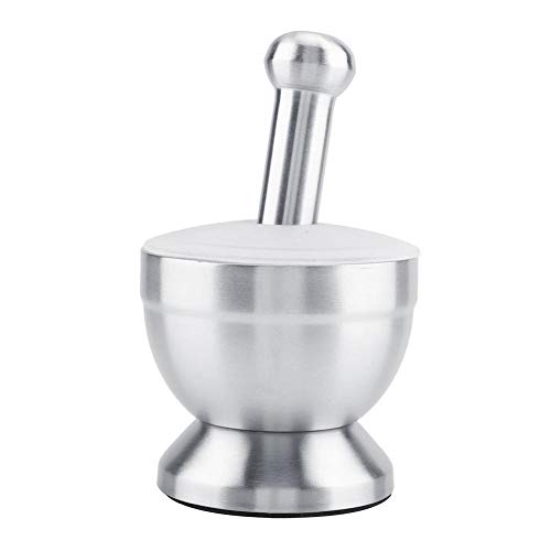 Niady Frijoles de la maja del mortero de acero inoxidable ajo Especias Herramienta Grinder productos alimenticios de cocina con tapa
