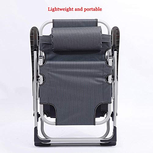 NIAY Tumbona Plegable Tumbona Tumbona Silla de jardín reclinable Solárium Oficina al Aire Libre Sillón reclinable de Playa Silla de Tumbona de Patio Extra Ancha- # 2