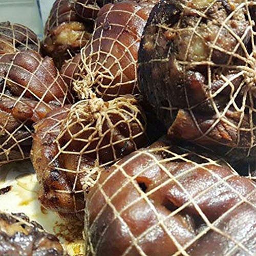 NICEXMAS Rollo de Red de Carne Calcetín de Jamón Red Elástica Carne Carnicero Cordel Red de Carne Rollo de Red Carne para Hacer Salchichas de Carne 2Pcs 1M + 3M