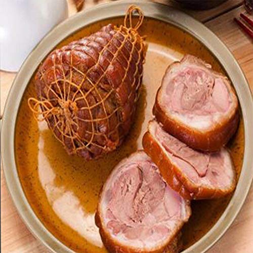 NICEXMAS Rollo de Red de Carne Calcetín de Jamón Red Elástica Carne Carnicero Cordel Red de Carne Rollo de Red Carne para Hacer Salchichas de Carne 2Pcs 1M + 3M