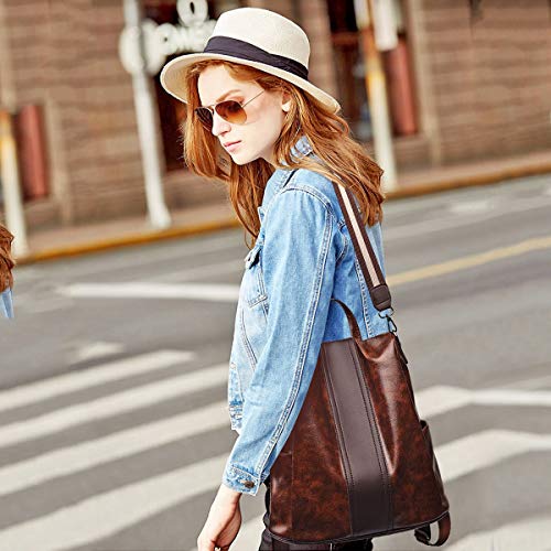NICOLE & DORIS Mochila Mujer Anti-Robo Mochila para Damas Bolso Bandolera Mochila Casual Impermeable Bolso Hombro